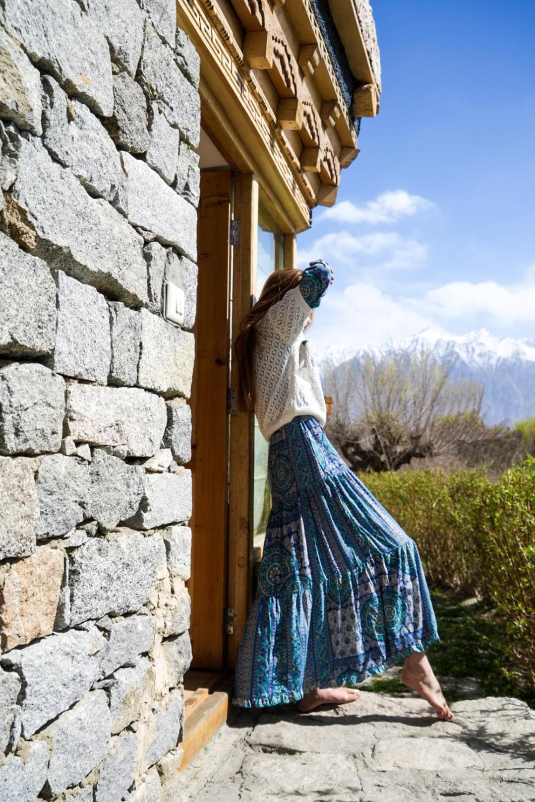 Lchang Nang Retreat-The House Of Trees-Nubra Valley Hotel Sumur Luaran gambar